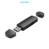 Vention Card Reader 2in1 USB 3.0 A+C SD TF Dual Drive Letter - CLK