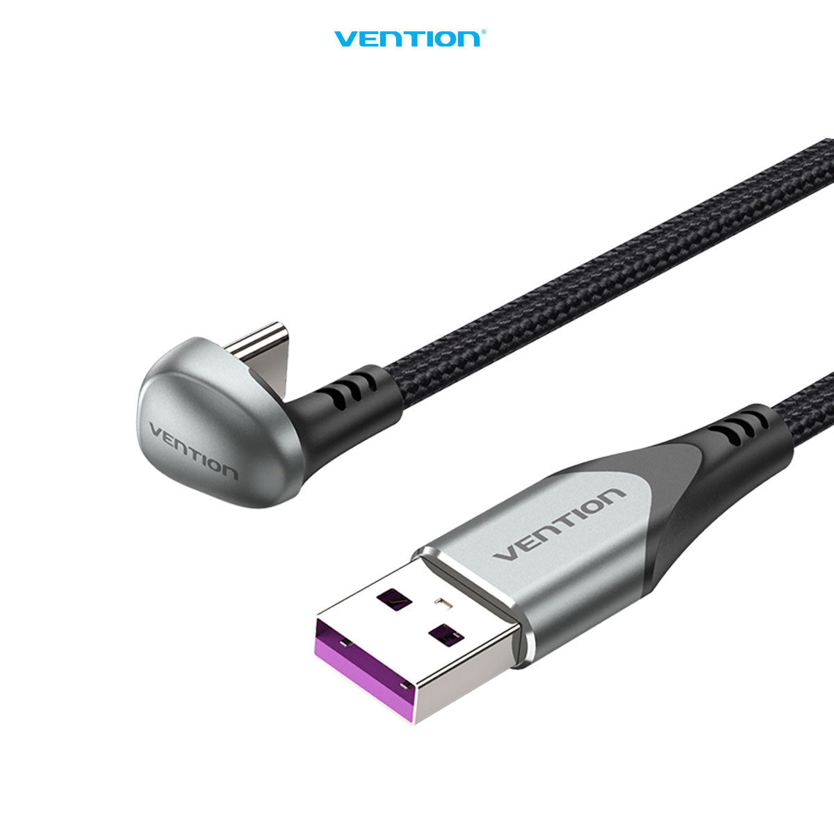 Vention Kabel U-Shaped USB Type C to USB 2.0 A Braided Cable 1M 1.5M 2M 5A Fast Charging  - COH