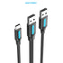 Vention Kabel USB 2.0 A Male to USB Type C Male Cable with USB Power Supply 0.5M PVC - CQK