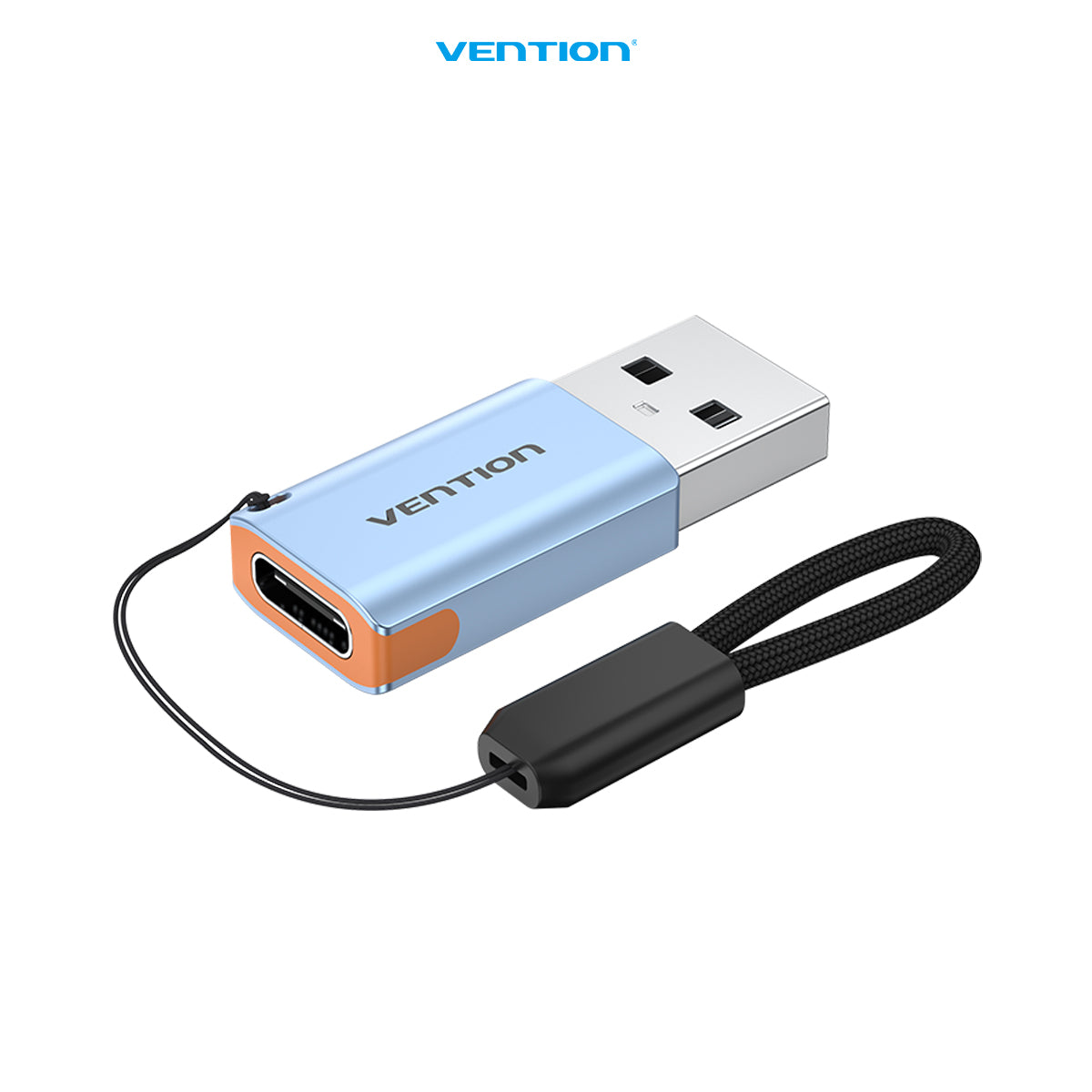 Vention Female Adapter USB A 3.0 to USB Type C With Lanyard - CUA