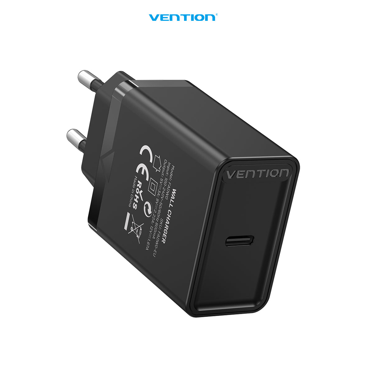 Vention wall Charger  20W PD Fast Charging USB Type C - FAD