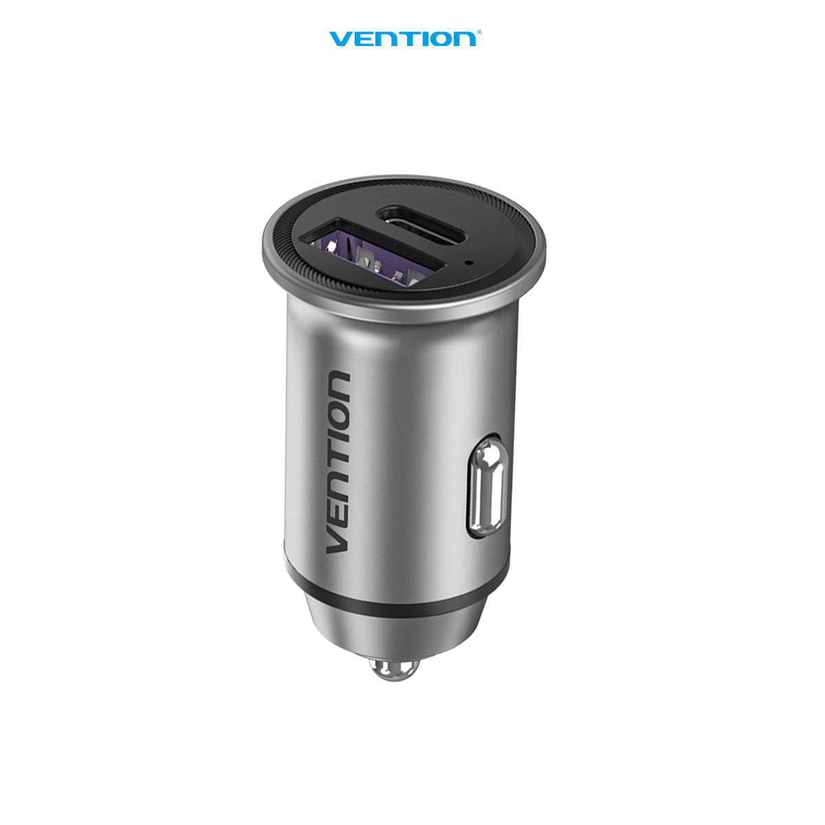 Vention Car Charger Dual Port USB (A+C) 30W PD  Quick Charger - FFF