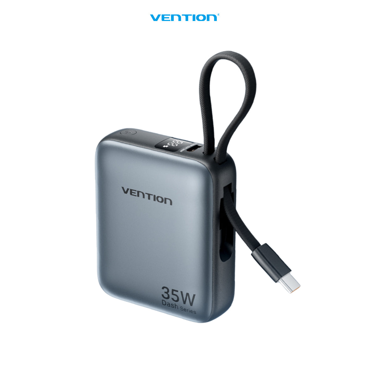 Vention Power Bank Dash Series 10.000mAh 35W PD PPS Built in CableFast Charging - FHE