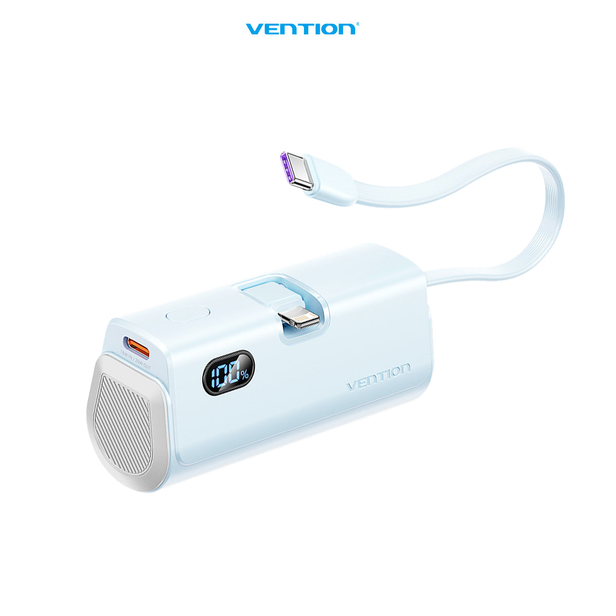 Vention Mini Powerbank 4800mAh USB Type C Lightning 22.5W Fast Charge - FHR