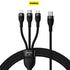 Baseus Flash Series Ⅱ 3 In 1 Fast Charging Cable Type-C to M L C