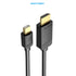 Vention Kabel Converter Mini DP to HDMI Male Cable 1M 2M 3M - HAB