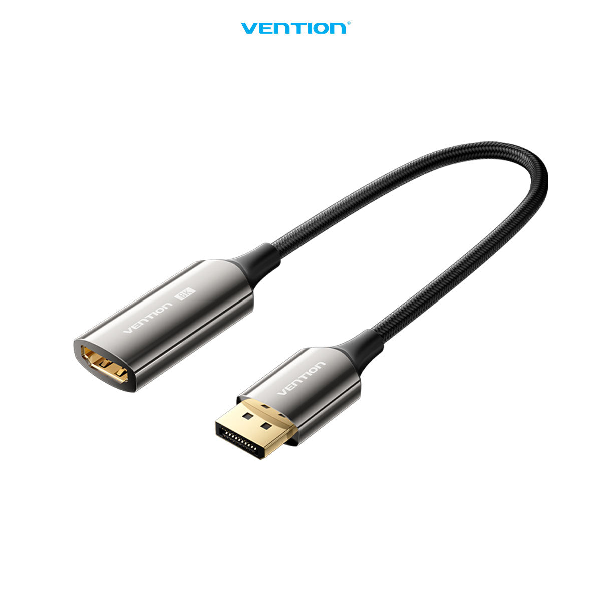 Vention Kabel Converter Displayport DP Male to HDMI Female 4K 8K 60hz 144Hz HDR Cotton Braided - HFN