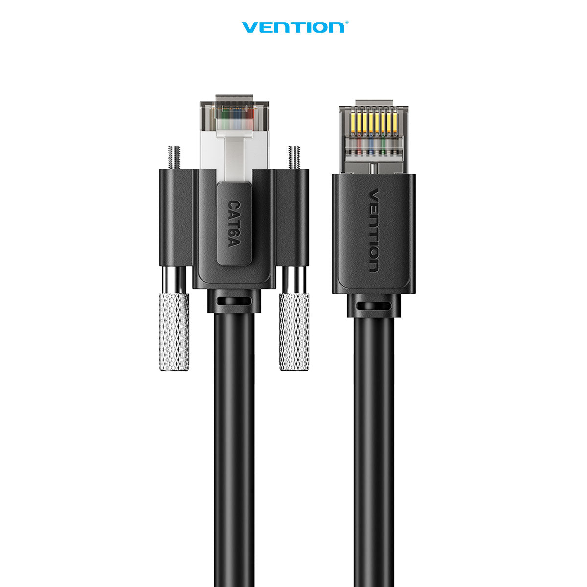 Vention Kabel Lan Ultra Flexible Cat6A SFTP Industrial Camera Ethernet Patch Cable RJ45 40Gbps 2000Mhz 12M 15M  - IBU