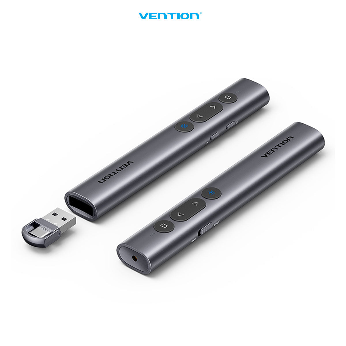 Vention Wireless PowerPoint Presentation Red Laser Pointer 2.4Ghz ABS Material - KQI