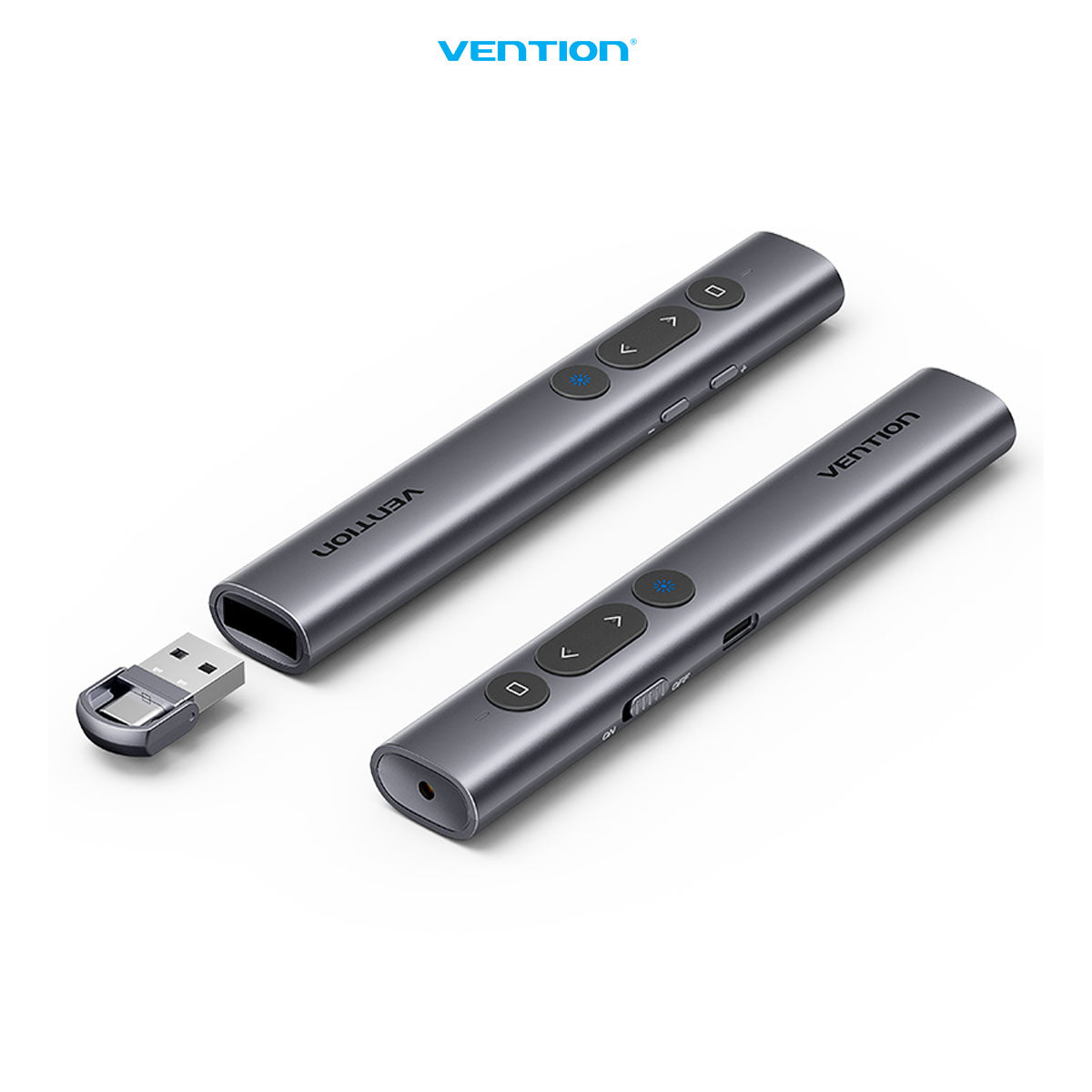 Vention Wireless PowerPoint Presentation Green Laser Pointer 2.4Ghz With USB C Charging Cable - KQJ