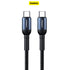 Pisen 100W Type-C to Type-C Wire Glass Shaped Data Cable - LS-TC04