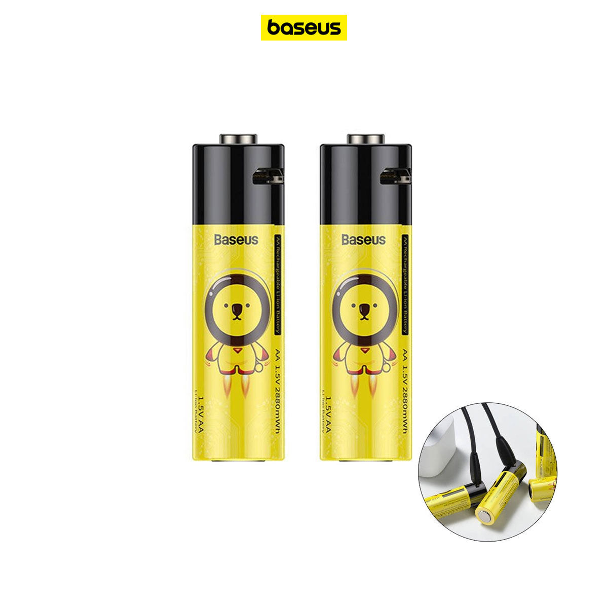 Baseus AA Rechargeable Li-ion Battery PCWH
