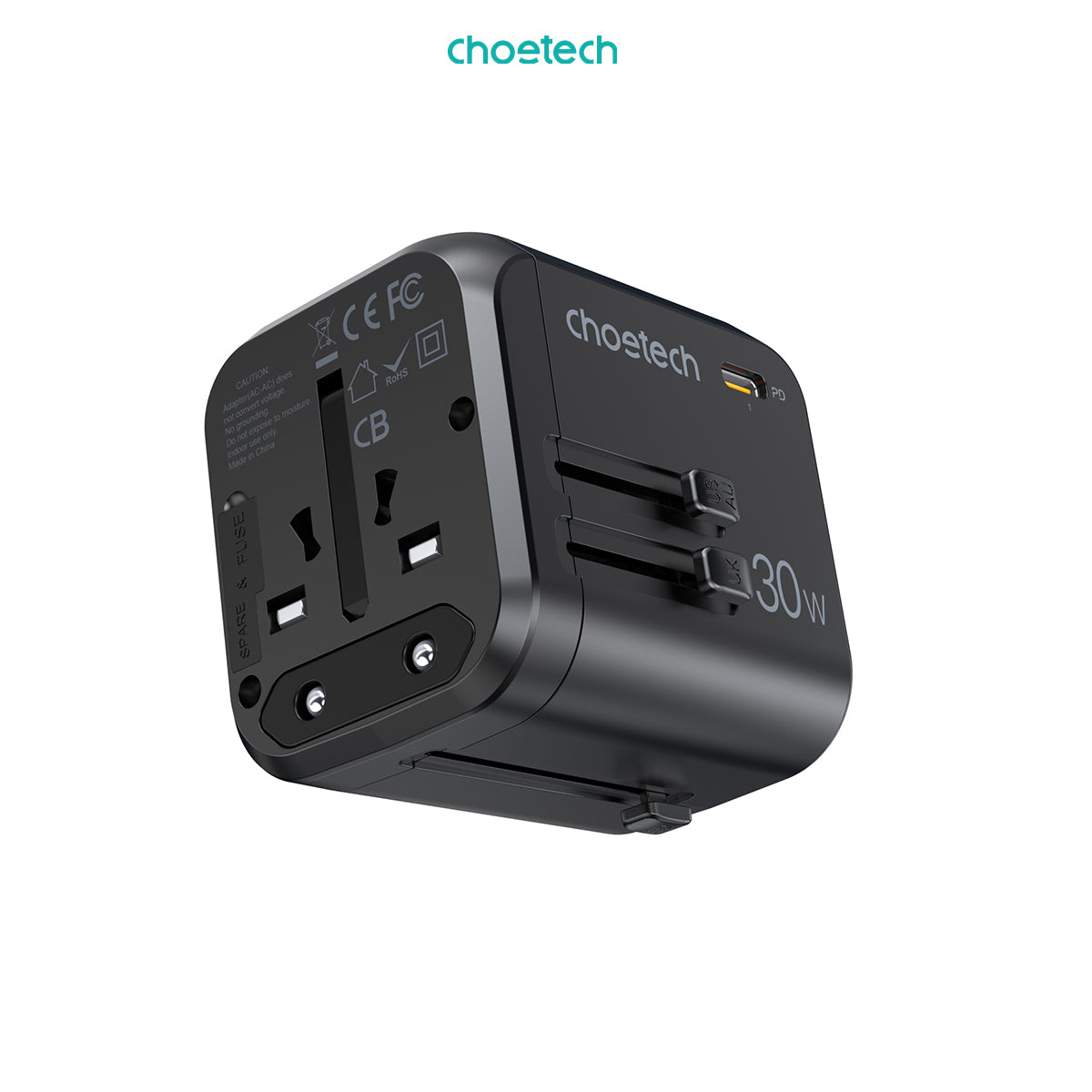 Choetech PD5008 Travel Charger Adapter Universal 30W PD 4 USB Type A/C