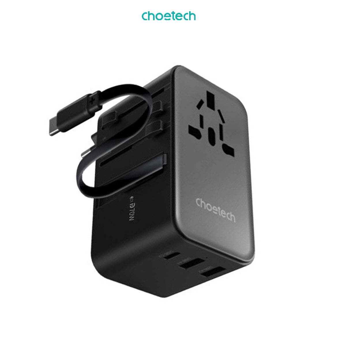 Choetech PD5022 GaN Adaptor Universal Travel Wall Charger PD 70W