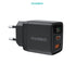 Choetech PD6051 GaN Adaptor Wall Charger PD 35W Dual USB Type C EU - Black