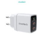 Choetech PD6051 GaN Adaptor Wall Charger PD 35W Dual USB Type C EU - Black