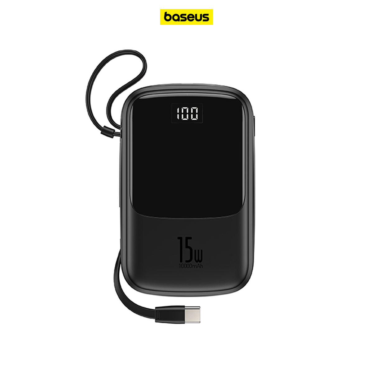 BASEUS Q pow Digital Display 3A Powerbank 10000mAh Type-C Cable PPQD