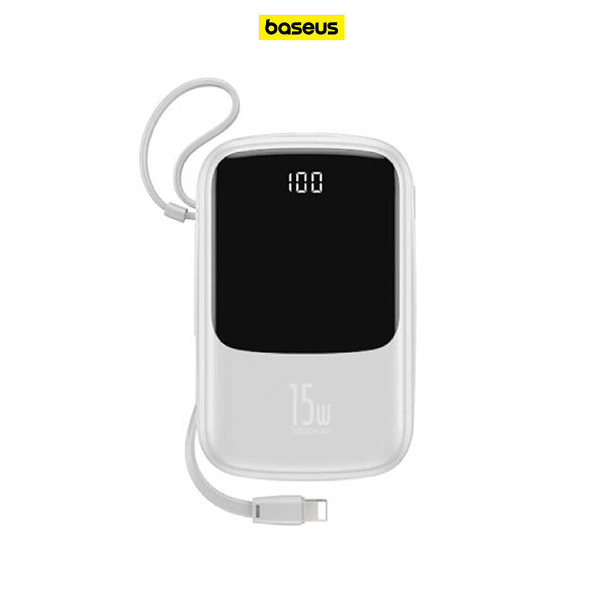 BASEUS Q pow Digital Display 3A Powerbank 10000mAh With IP Cable PPQD
