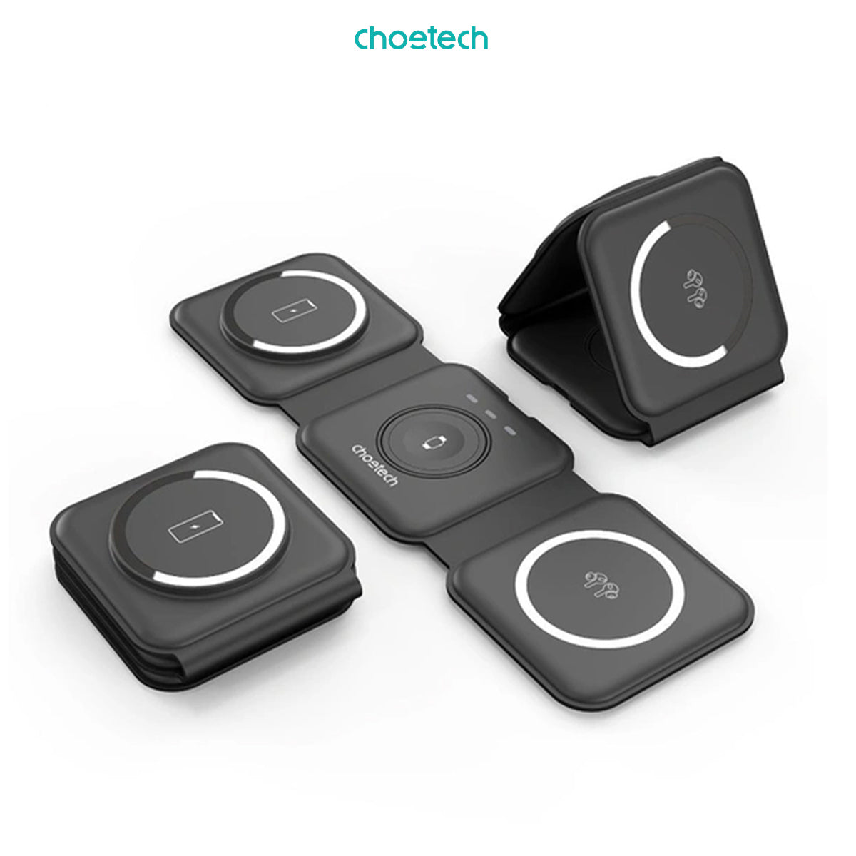 Choetech T588-F Magnetic Wireless Charger 3in1 Foldable 15W