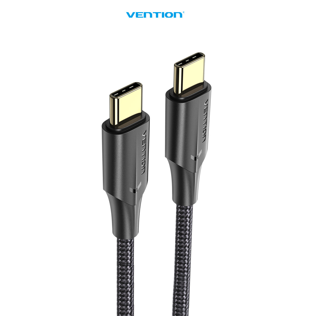 Vention Kabel Charger USB C to C 3A Fast Charging Nylon Braided - TAU