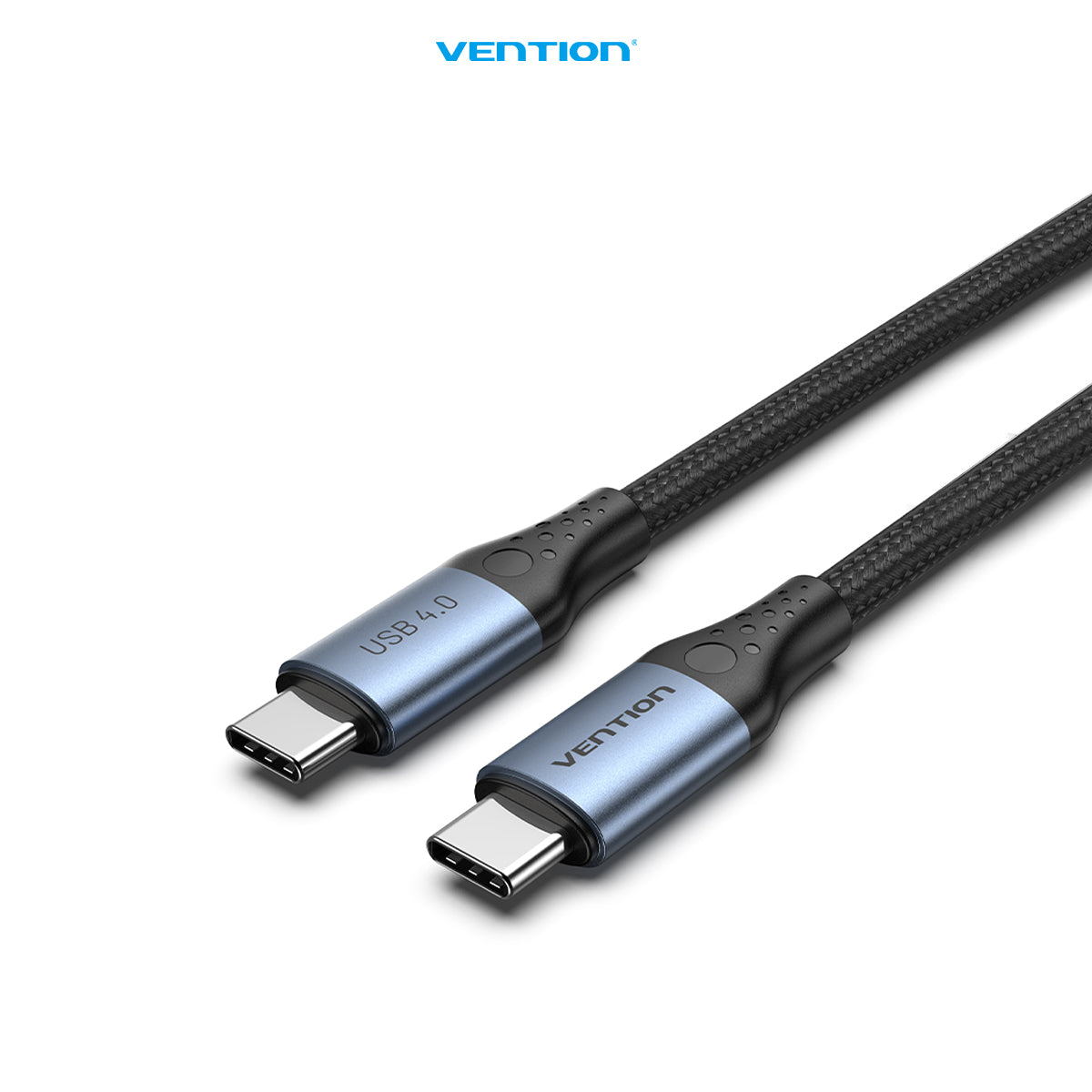 Vention Kabel Data  USB Type C to USB 4.0 Thunderbolt  Male to Male 5A 240W PD  Cotton Braided - TAV