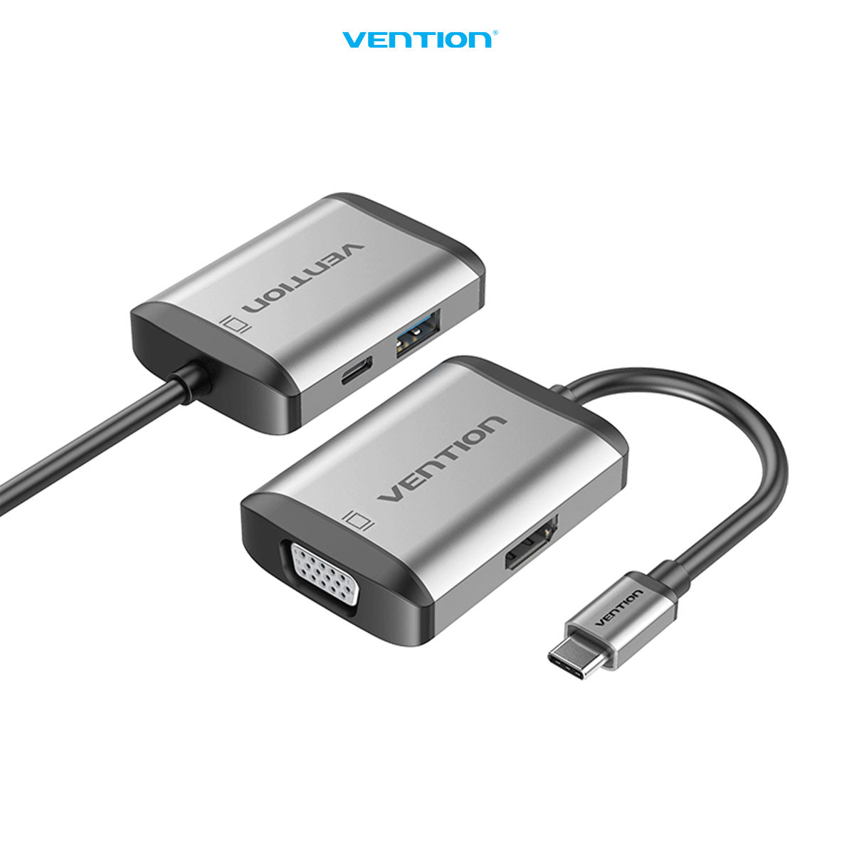 Vention Converter 4in1 USB Type C to HDMI/VGA/USB 3.0/PD Adapter - TFA
