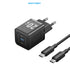 Vention Adaptor Kepala Charger GaN 1C 20W PD with Cable USB C to Lightning EU - TZ-FEP