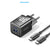 Vention Adapter Charger GaN 30W PD Dual Port USB C+A with Cable USB C to C - TZ-FEQ