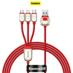 Baseus Year of the Tiger 3in1 Kabel Charger USB A to M L C 3.5A 1.2M