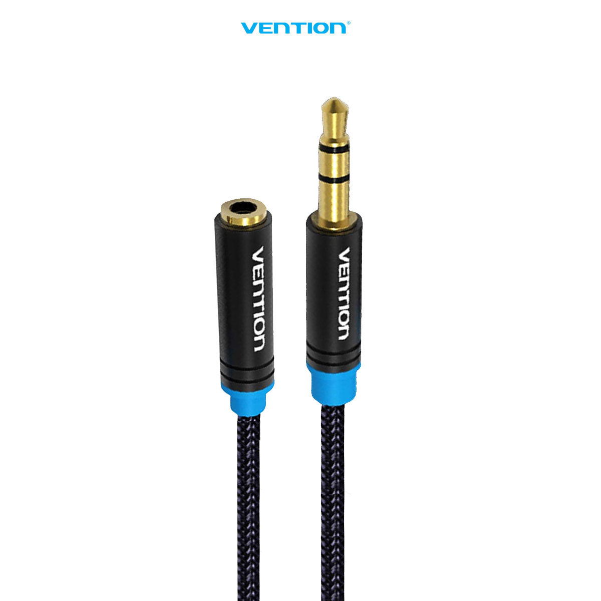 Vention Kabel Jack Audio Extension Cable AUX 3.5mm 1M 2M 5M Cotton Braided - VAB-B06