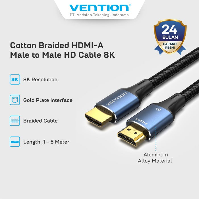 Vention Kabel HDMI 8K Cotton Braided - ALG