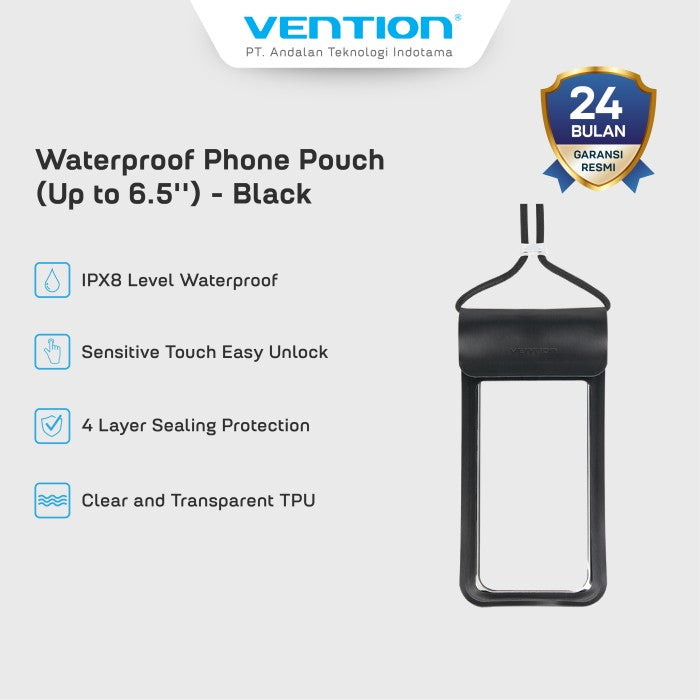 Vention Cover Waterproof Phone Case Pouch Large size Up to 6.5 inc - KQD