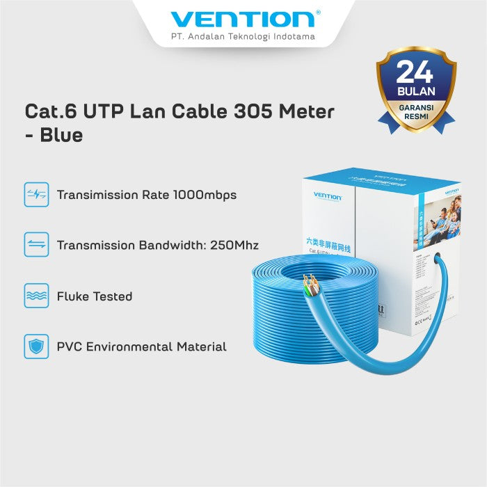 Vention Kabel LAN  RJ45 Cat 6 UTP Ethernet Bulk Cable 305M - IHG