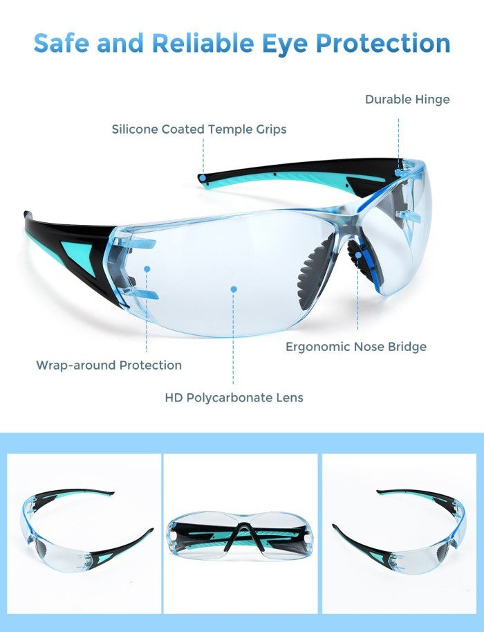 Mpow Safety Glasses Anti Scratch and UV Protection