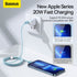 BASEUS Kabel Crystal Shine Fast Charging Data Type-C to iP 20W-CAJY001