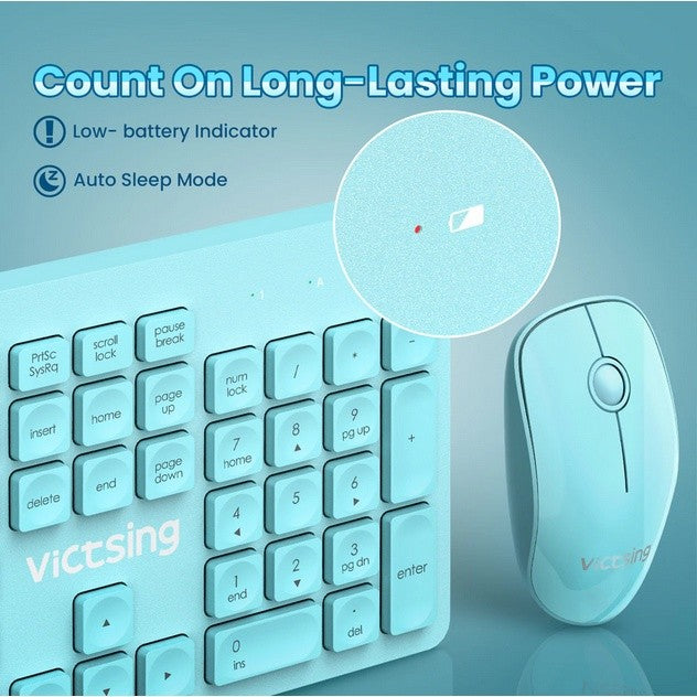 MPOW - VictSing Wireless Keyboard Mouse Combo - PC176BG