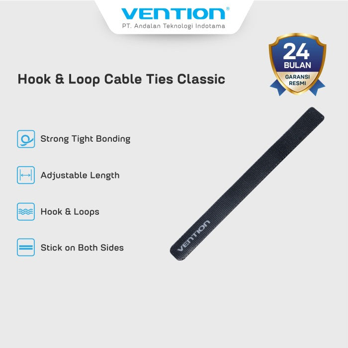 Vention Pengikat Kabel Ties Strap Organizer Cable Classic Hook/ Loops - KAM