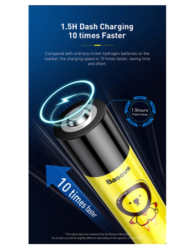 Baseus AA Rechargeable Li-ion Battery PCWH