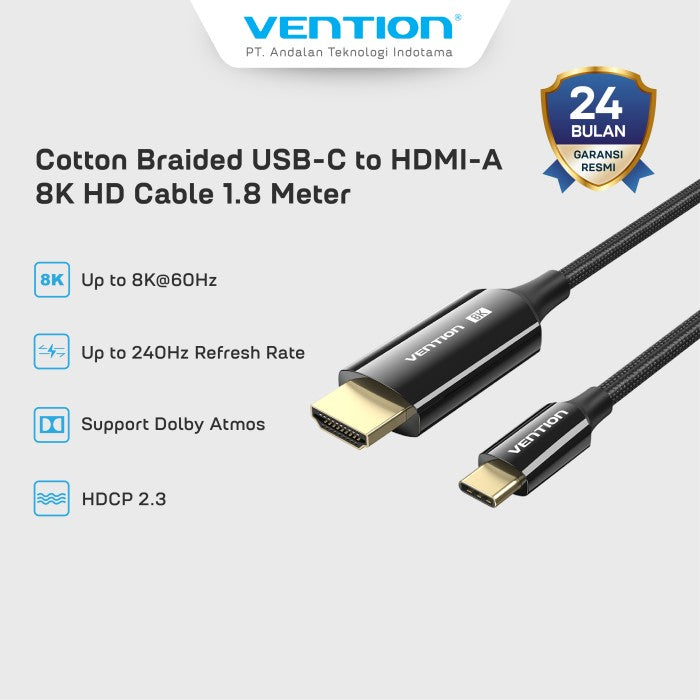 Vention Kabel USB Type C To HDMI 2.1 8K HD - CRC