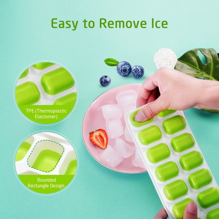 MPOW - Omorc Ice Cube Trays, 4 pack, Easy Release BPA Free MECP218