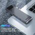 BASEUS thunderbolt C+Pro 7 in 1 smart HUB docking station Grey CAHUB-L