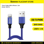 Baseus Yiven Kabel Charger USB Type A to Lightning 1.2M - CALYW