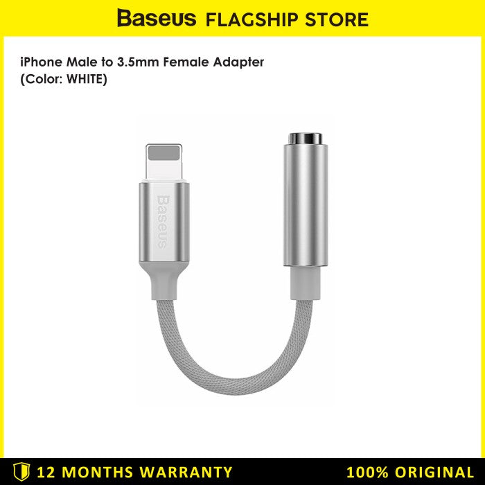 Baseus iPhone Lightning Male to Jack 3.5mm Female Adapter L3.5 - CALL3