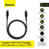 BASEUS Tungsten Gold Fast Charging Cable Type-C to Type-C 100W - CATWJ