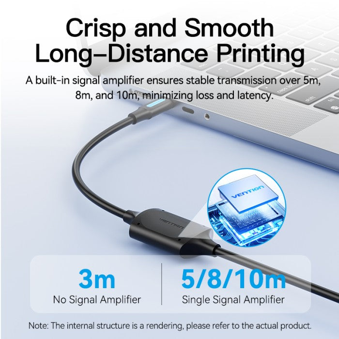 Vention Kabel USB 2.0 Type C Male  to B Male Printing Cable 2A 1M 2M - CQU