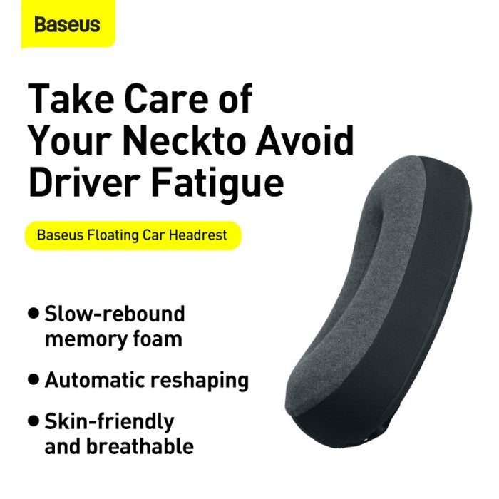 Baseus Floating Car Headrest Bantal Leher Kepala - CRTZ01-B