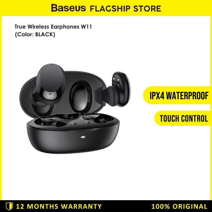 Baseus True Wireless Earphones W11 Wireless Charging - NGTW06