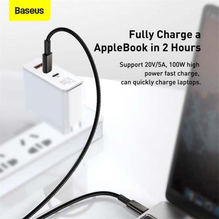 BASEUS Tungsten Gold Fast Charging Cable Type-C to Type-C 100W CATWJ-A