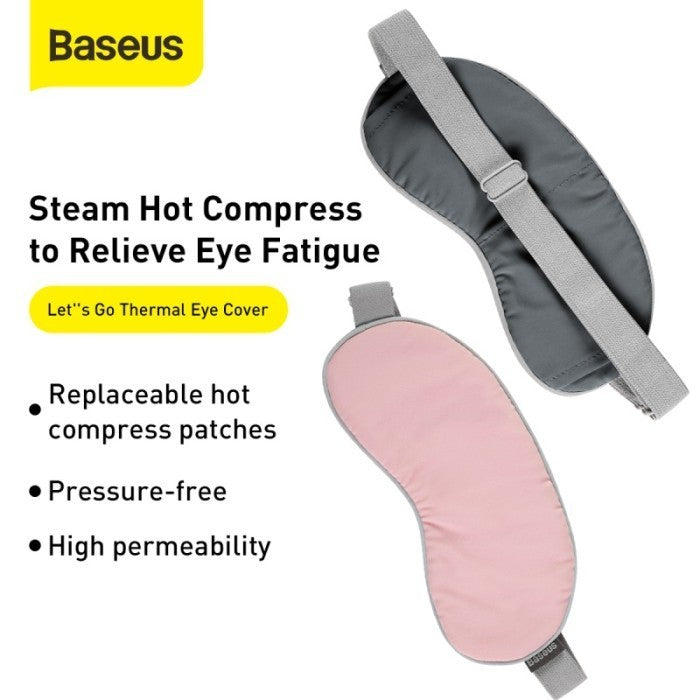 Baseus Thermal Series Eye Cover with 2 Packs of Hot Patch - Merah Muda