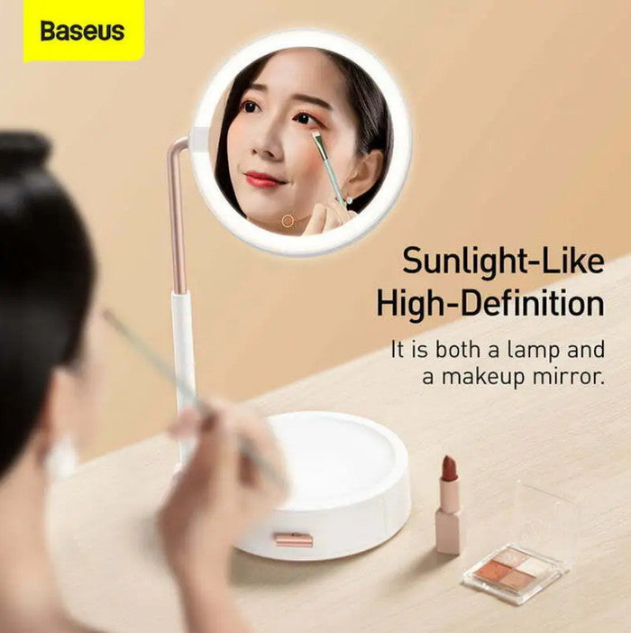 Baseus Smart Light Makeup Mirror with Storage Box White - DGZM-02